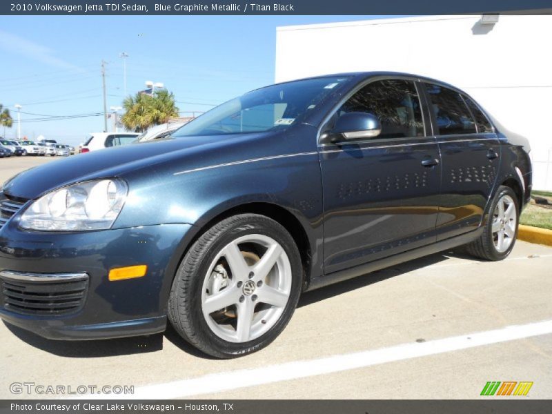 Blue Graphite Metallic / Titan Black 2010 Volkswagen Jetta TDI Sedan