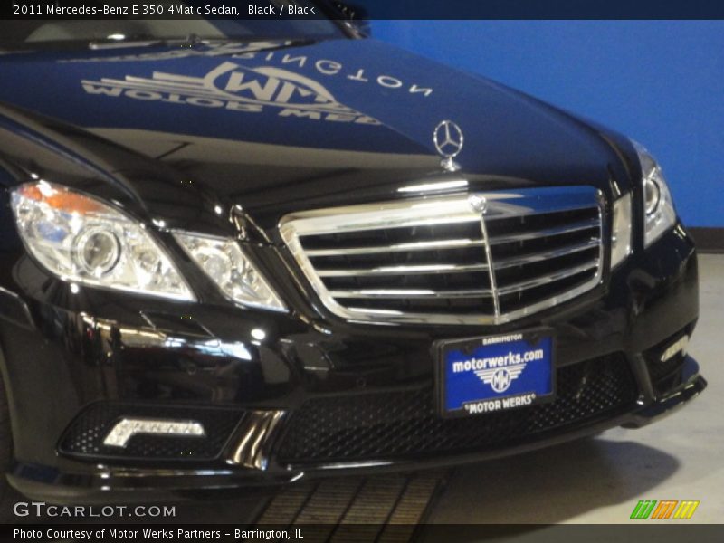 Black / Black 2011 Mercedes-Benz E 350 4Matic Sedan