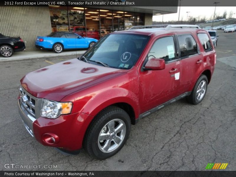 Toreador Red Metallic / Charcoal Black 2012 Ford Escape Limited V6 4WD