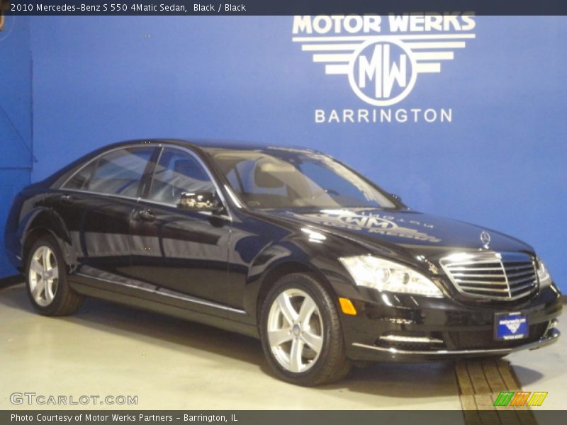 Black / Black 2010 Mercedes-Benz S 550 4Matic Sedan