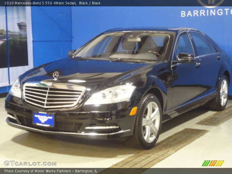 Black / Black 2010 Mercedes-Benz S 550 4Matic Sedan