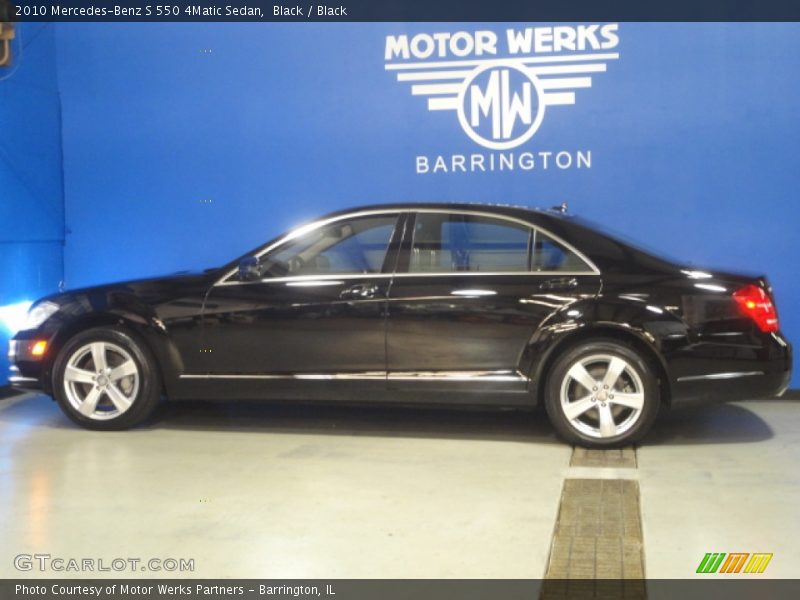 Black / Black 2010 Mercedes-Benz S 550 4Matic Sedan