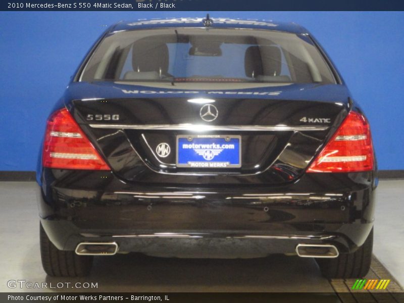 Black / Black 2010 Mercedes-Benz S 550 4Matic Sedan