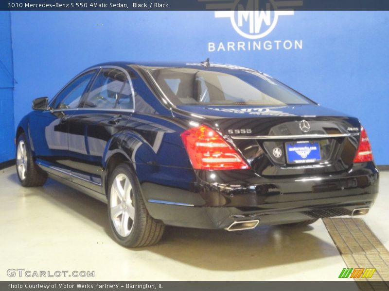 Black / Black 2010 Mercedes-Benz S 550 4Matic Sedan