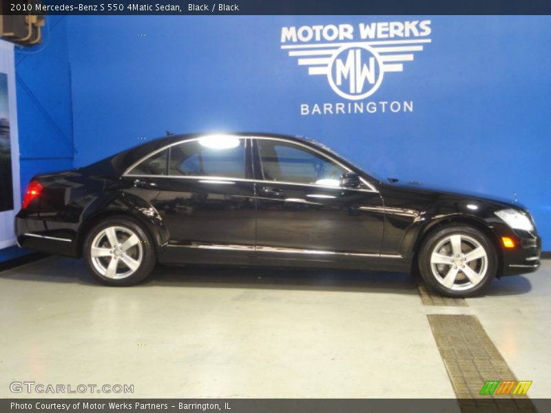 Black / Black 2010 Mercedes-Benz S 550 4Matic Sedan