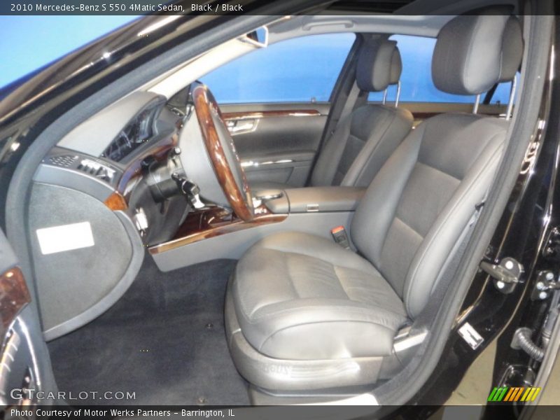 Black / Black 2010 Mercedes-Benz S 550 4Matic Sedan