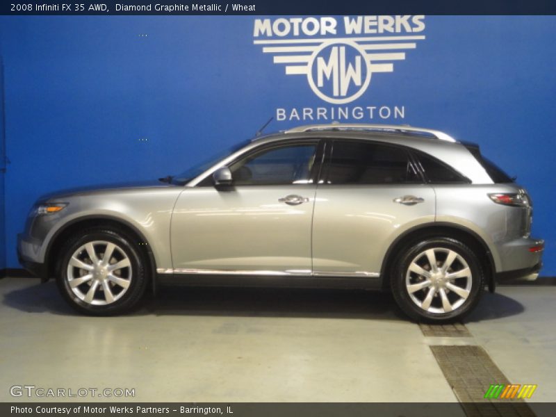 Diamond Graphite Metallic / Wheat 2008 Infiniti FX 35 AWD