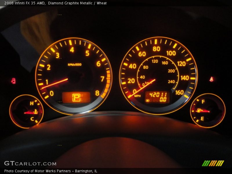 Diamond Graphite Metallic / Wheat 2008 Infiniti FX 35 AWD