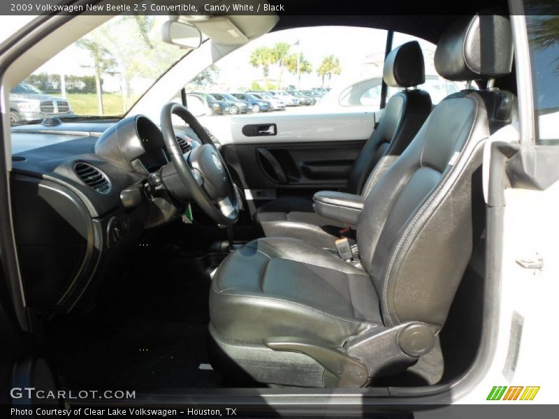 Candy White / Black 2009 Volkswagen New Beetle 2.5 Convertible