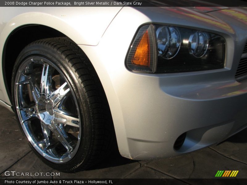Bright Silver Metallic / Dark Slate Gray 2008 Dodge Charger Police Package