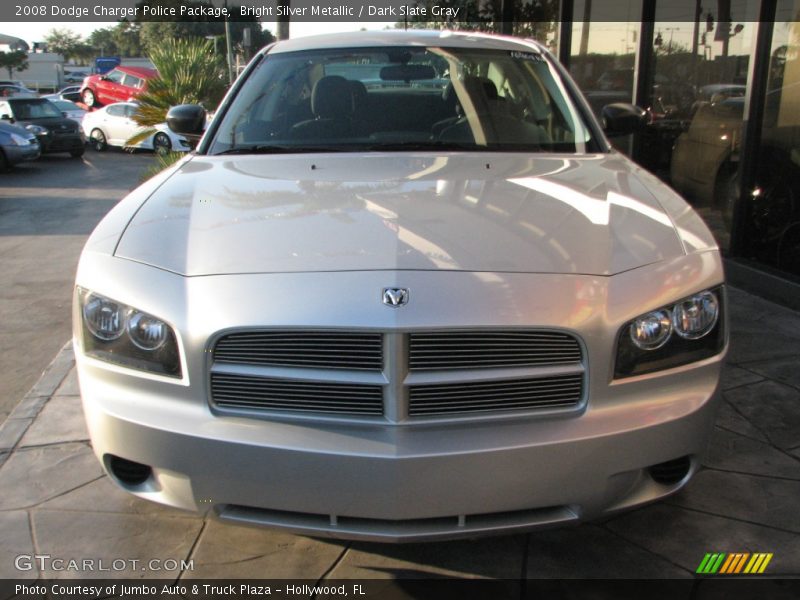 Bright Silver Metallic / Dark Slate Gray 2008 Dodge Charger Police Package