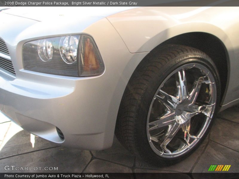 Bright Silver Metallic / Dark Slate Gray 2008 Dodge Charger Police Package