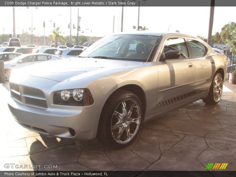 Bright Silver Metallic / Dark Slate Gray 2008 Dodge Charger Police Package