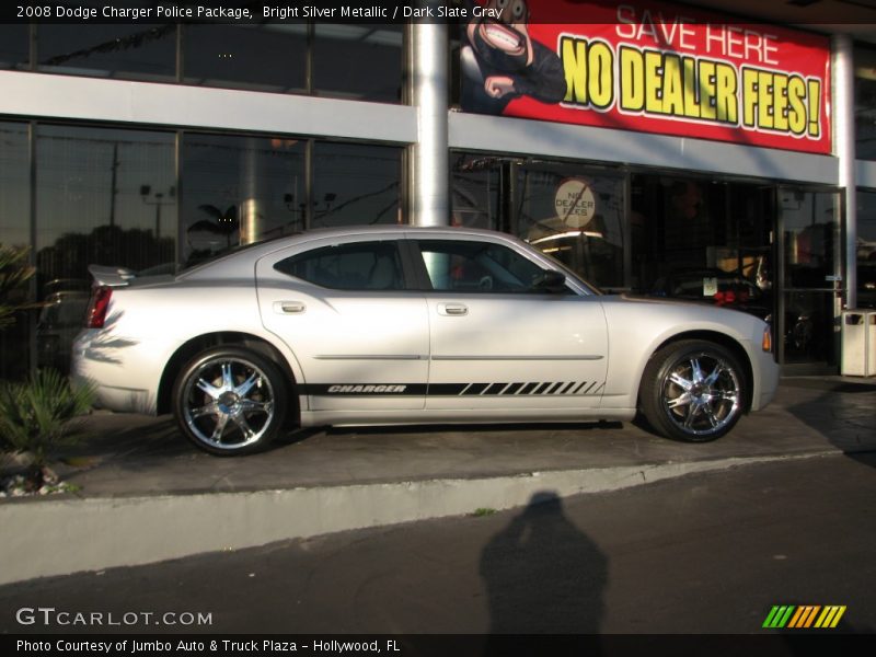 Bright Silver Metallic / Dark Slate Gray 2008 Dodge Charger Police Package