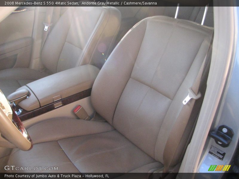 Andorite Gray Metallic / Cashmere/Savanna 2008 Mercedes-Benz S 550 4Matic Sedan