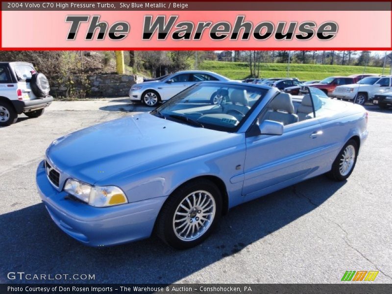 Sky Blue Metallic / Beige 2004 Volvo C70 High Pressure Turbo