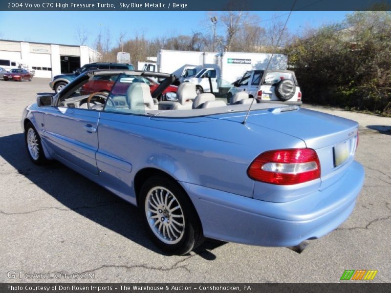 Sky Blue Metallic / Beige 2004 Volvo C70 High Pressure Turbo