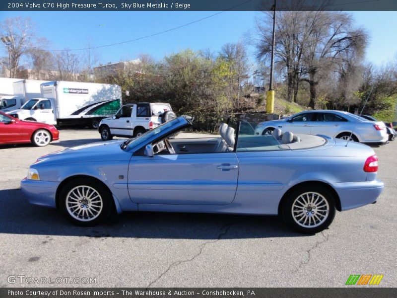 Sky Blue Metallic / Beige 2004 Volvo C70 High Pressure Turbo