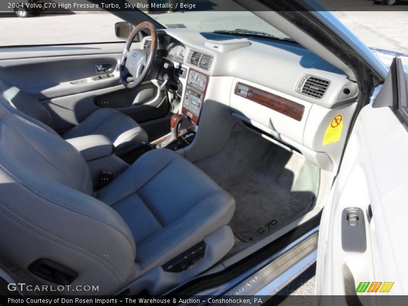 Sky Blue Metallic / Beige 2004 Volvo C70 High Pressure Turbo