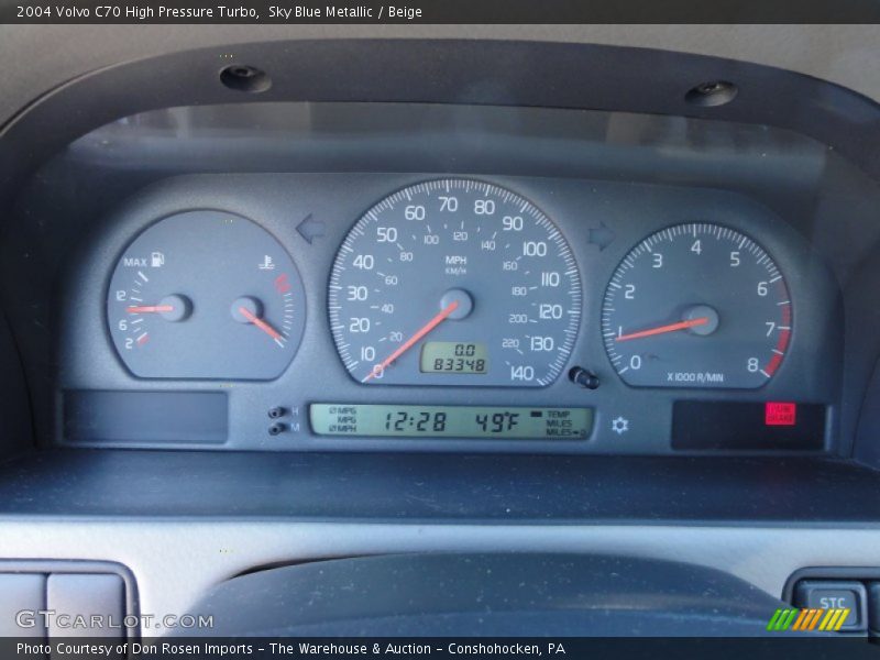  2004 C70 High Pressure Turbo High Pressure Turbo Gauges
