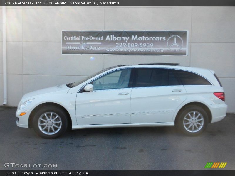Alabaster White / Macadamia 2006 Mercedes-Benz R 500 4Matic