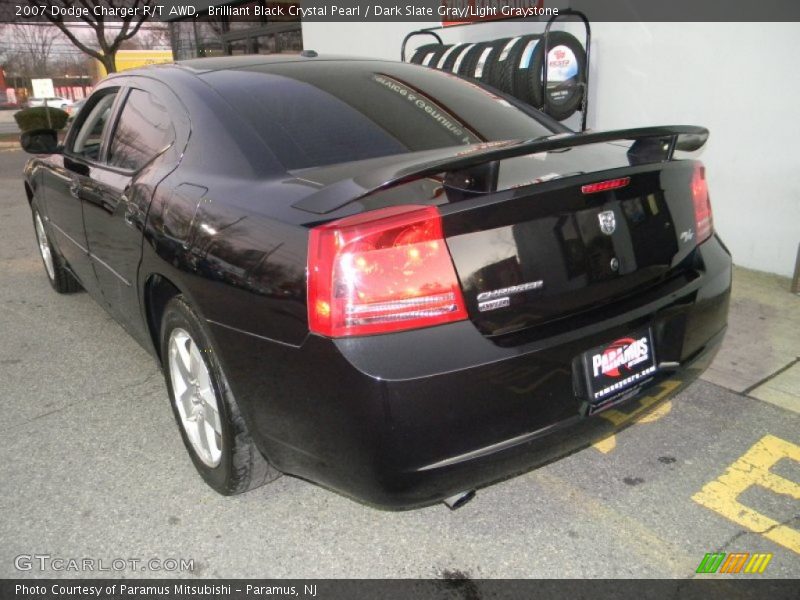 Brilliant Black Crystal Pearl / Dark Slate Gray/Light Graystone 2007 Dodge Charger R/T AWD