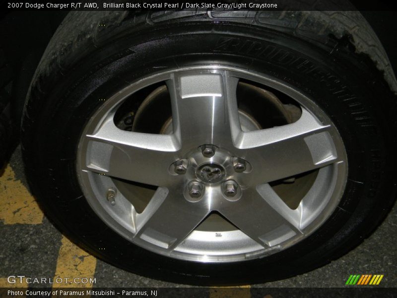 Brilliant Black Crystal Pearl / Dark Slate Gray/Light Graystone 2007 Dodge Charger R/T AWD
