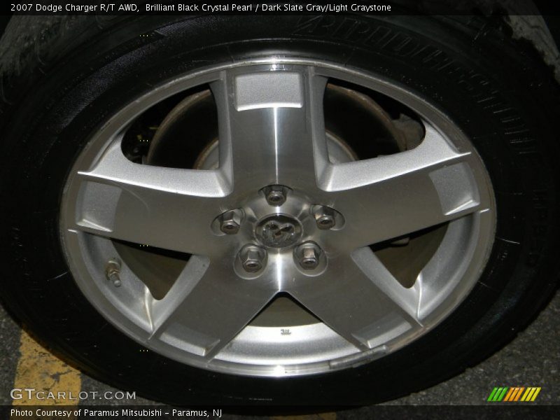 Brilliant Black Crystal Pearl / Dark Slate Gray/Light Graystone 2007 Dodge Charger R/T AWD