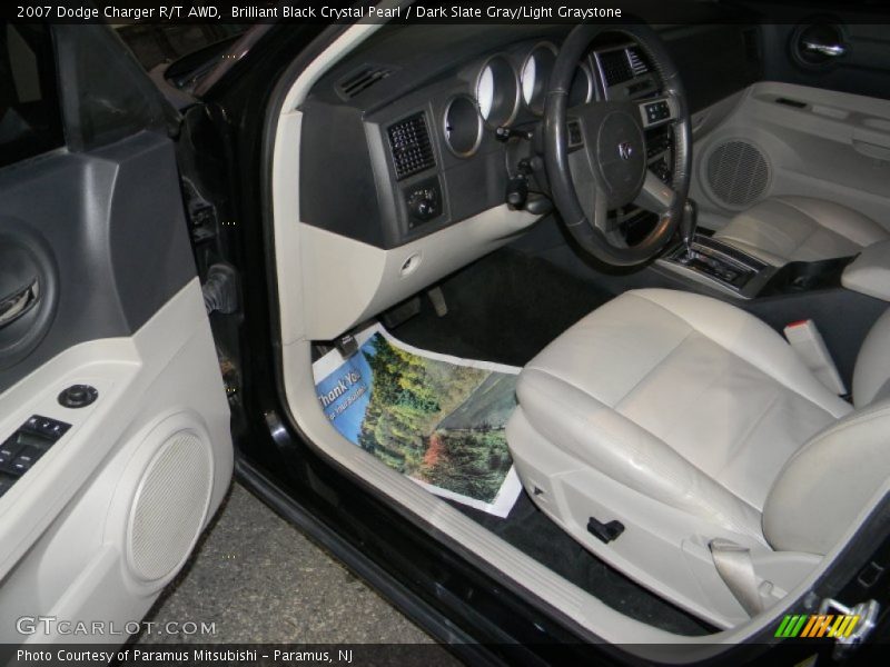 Brilliant Black Crystal Pearl / Dark Slate Gray/Light Graystone 2007 Dodge Charger R/T AWD