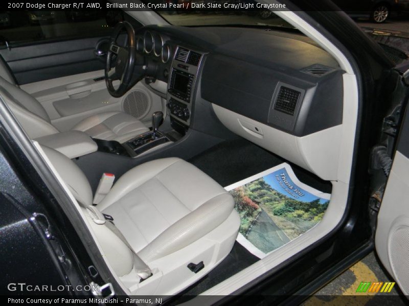 Brilliant Black Crystal Pearl / Dark Slate Gray/Light Graystone 2007 Dodge Charger R/T AWD