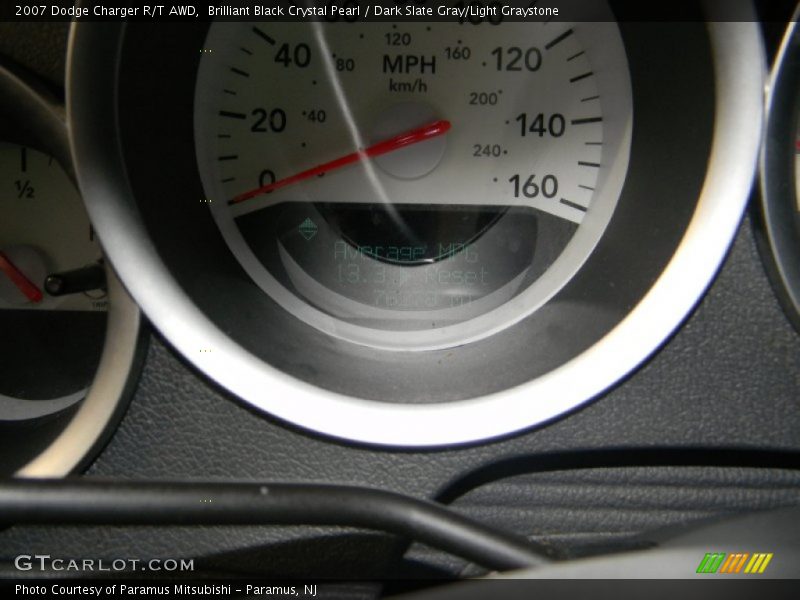 Brilliant Black Crystal Pearl / Dark Slate Gray/Light Graystone 2007 Dodge Charger R/T AWD