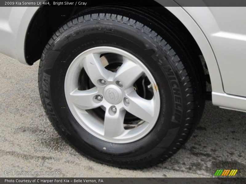 Bright Silver / Gray 2009 Kia Sorento LX 4x4