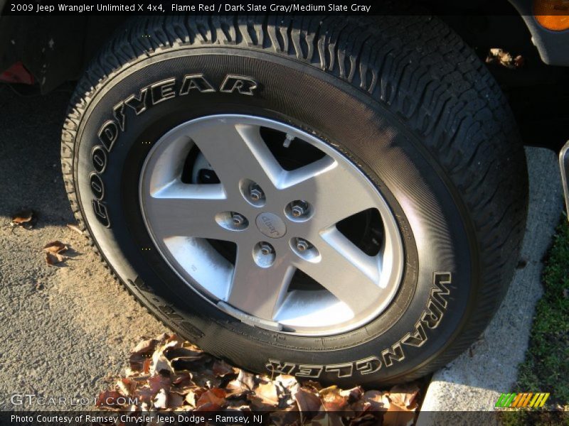 Flame Red / Dark Slate Gray/Medium Slate Gray 2009 Jeep Wrangler Unlimited X 4x4