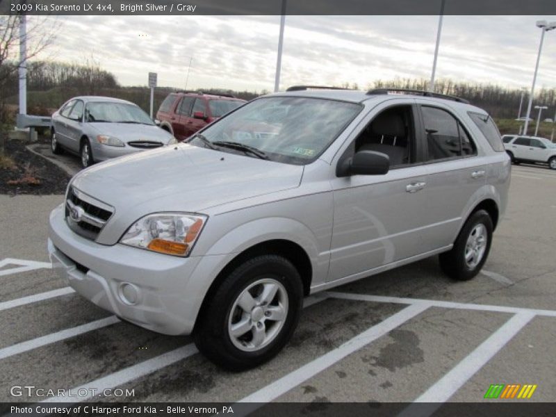 Bright Silver / Gray 2009 Kia Sorento LX 4x4