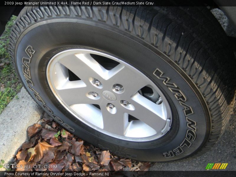Flame Red / Dark Slate Gray/Medium Slate Gray 2009 Jeep Wrangler Unlimited X 4x4