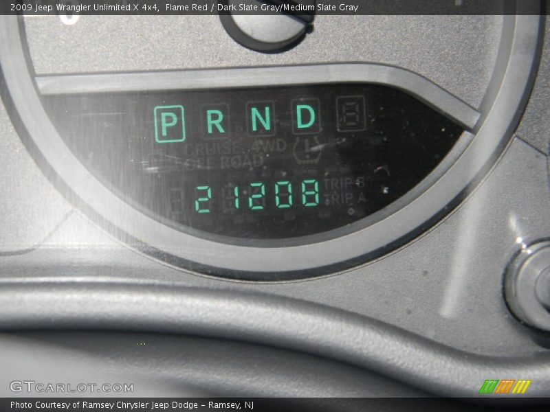 Flame Red / Dark Slate Gray/Medium Slate Gray 2009 Jeep Wrangler Unlimited X 4x4
