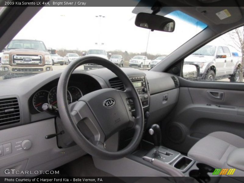 Bright Silver / Gray 2009 Kia Sorento LX 4x4