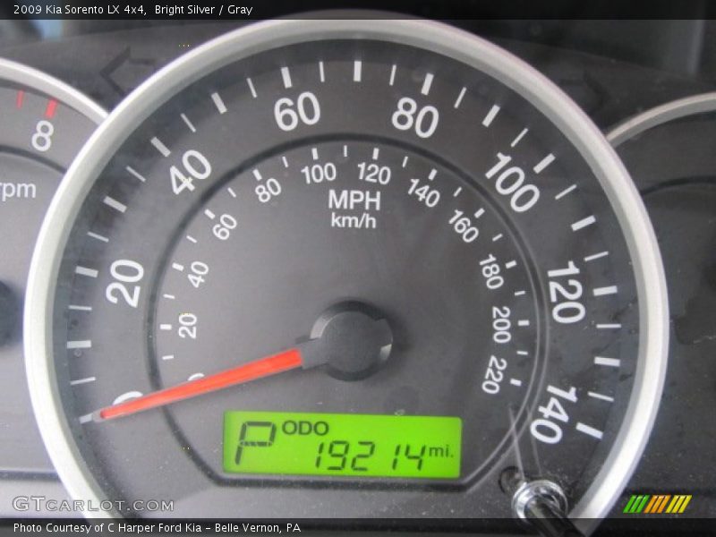 Bright Silver / Gray 2009 Kia Sorento LX 4x4