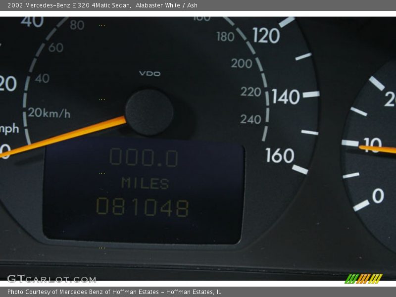 Alabaster White / Ash 2002 Mercedes-Benz E 320 4Matic Sedan