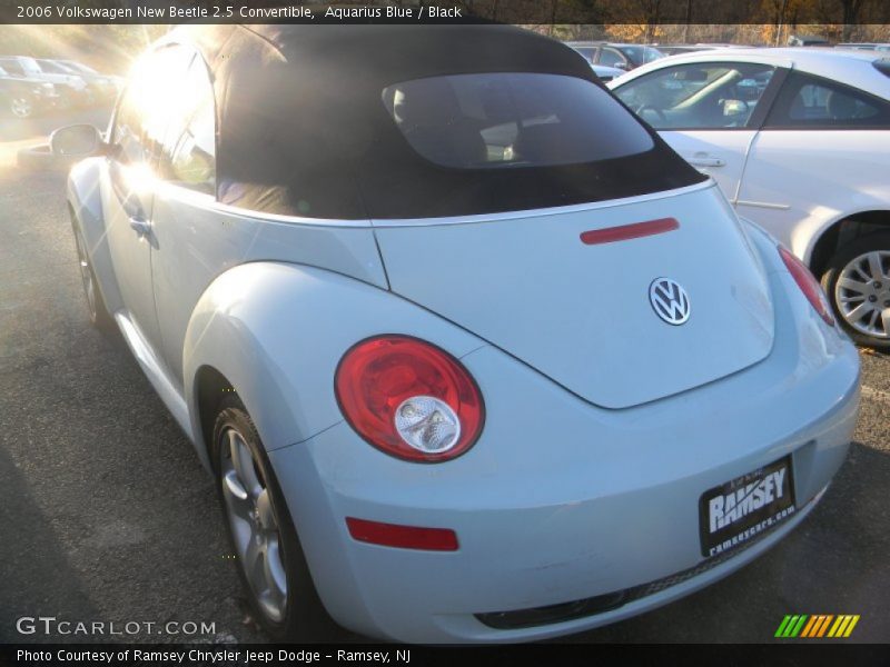 Aquarius Blue / Black 2006 Volkswagen New Beetle 2.5 Convertible