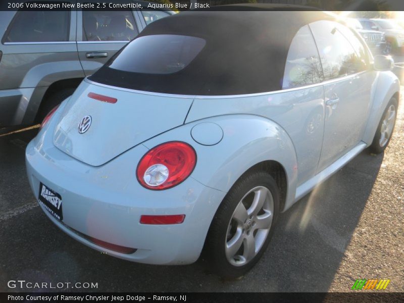 Aquarius Blue / Black 2006 Volkswagen New Beetle 2.5 Convertible