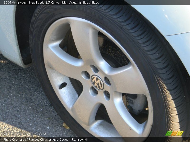 Aquarius Blue / Black 2006 Volkswagen New Beetle 2.5 Convertible