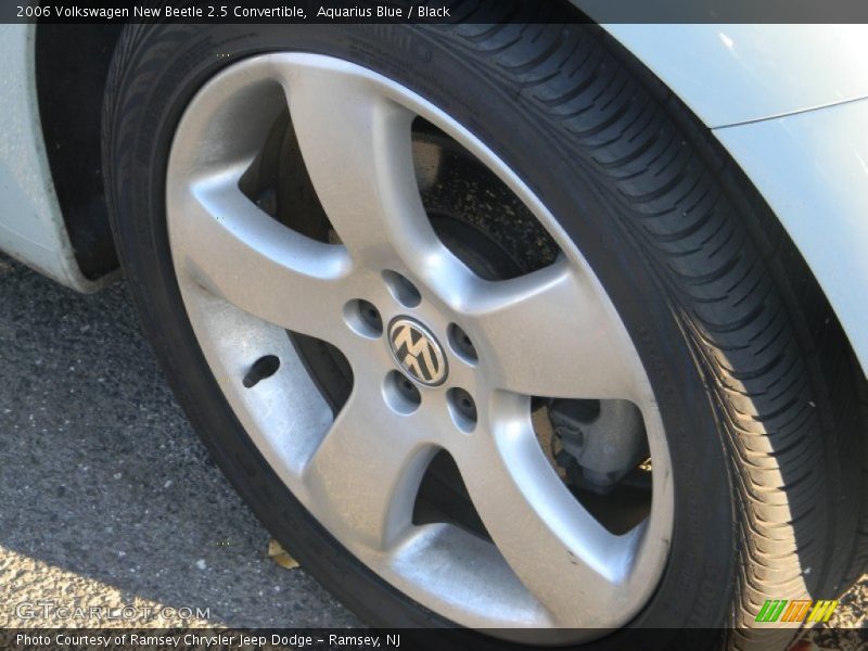 Aquarius Blue / Black 2006 Volkswagen New Beetle 2.5 Convertible