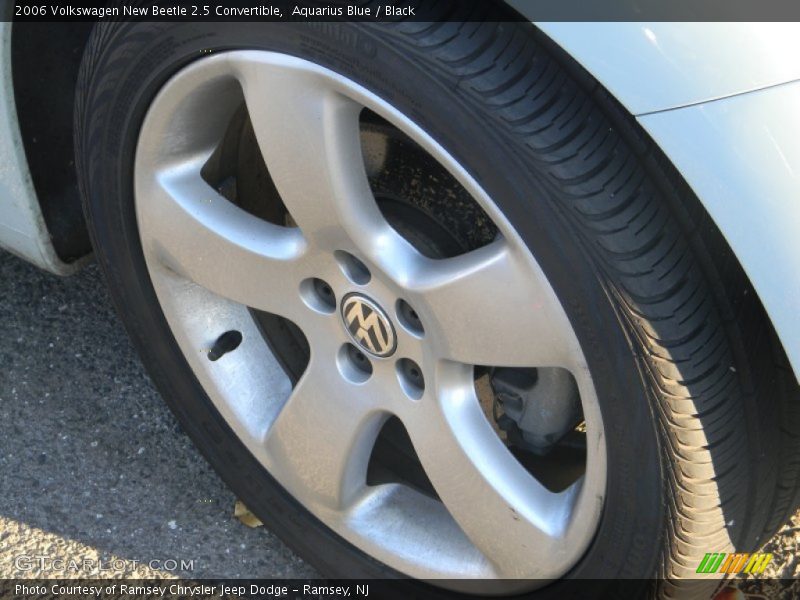 Aquarius Blue / Black 2006 Volkswagen New Beetle 2.5 Convertible
