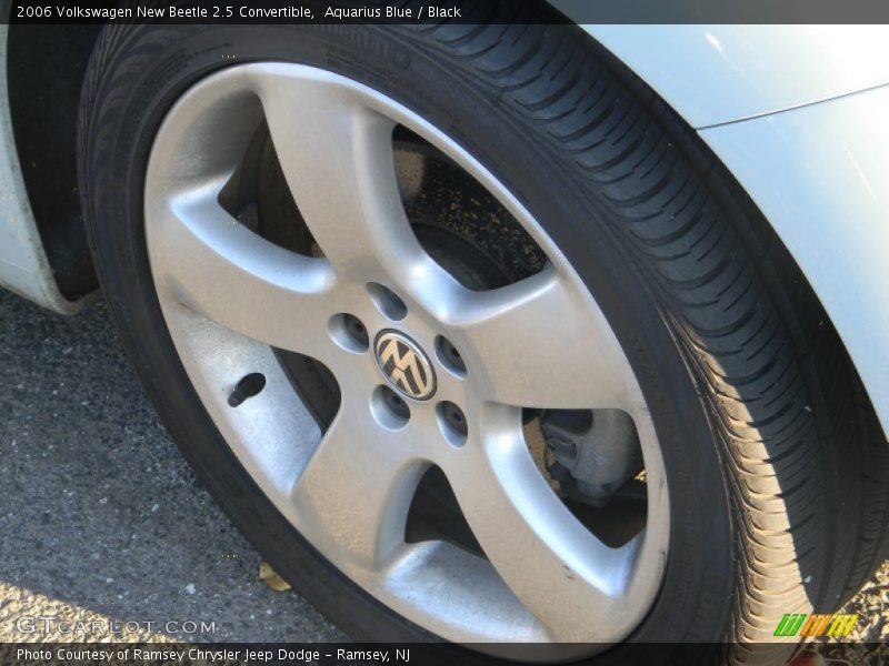 Aquarius Blue / Black 2006 Volkswagen New Beetle 2.5 Convertible