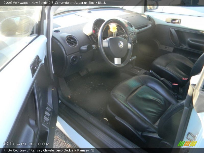 Aquarius Blue / Black 2006 Volkswagen New Beetle 2.5 Convertible