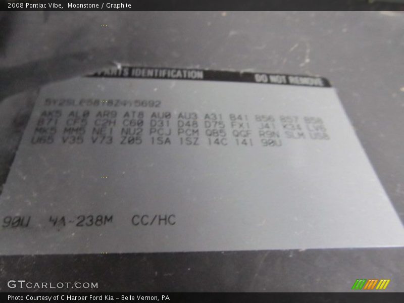 Moonstone / Graphite 2008 Pontiac Vibe
