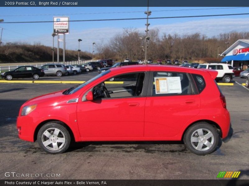 Bright Red / Charcoal 2009 Pontiac G3