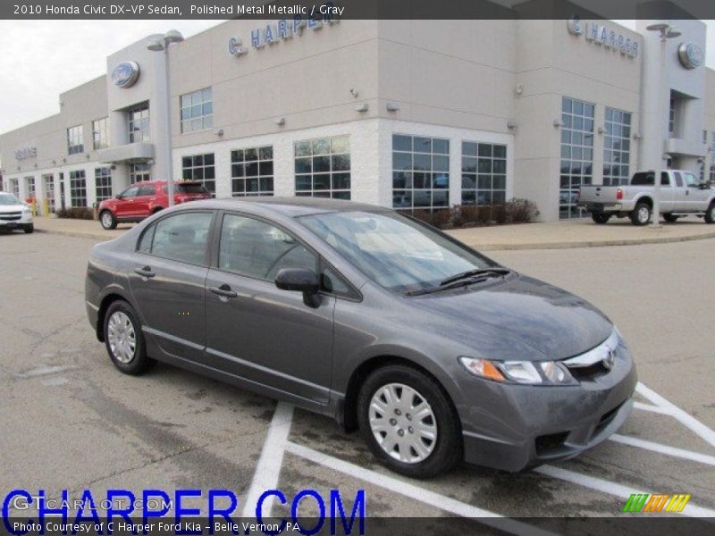 Polished Metal Metallic / Gray 2010 Honda Civic DX-VP Sedan