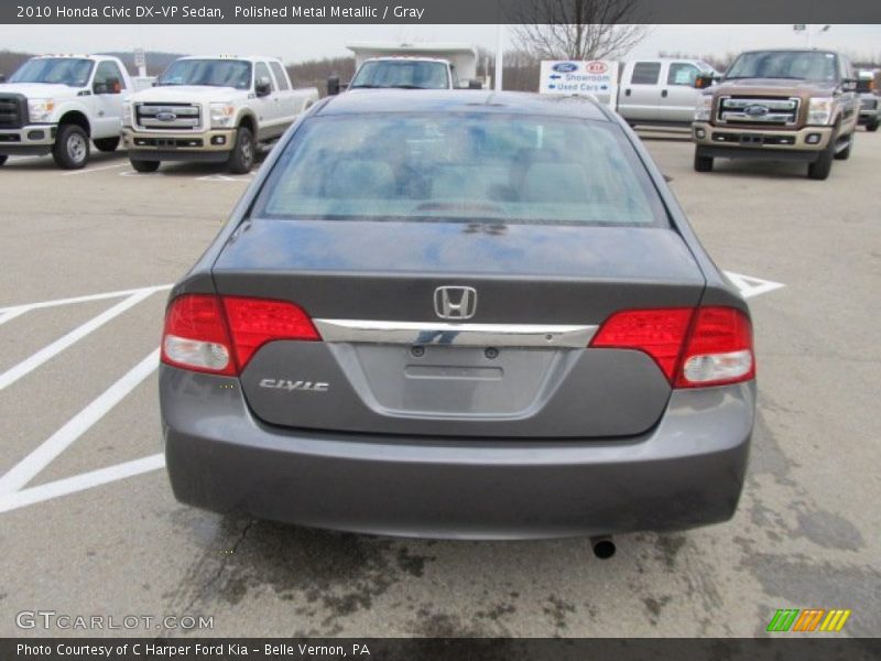Polished Metal Metallic / Gray 2010 Honda Civic DX-VP Sedan